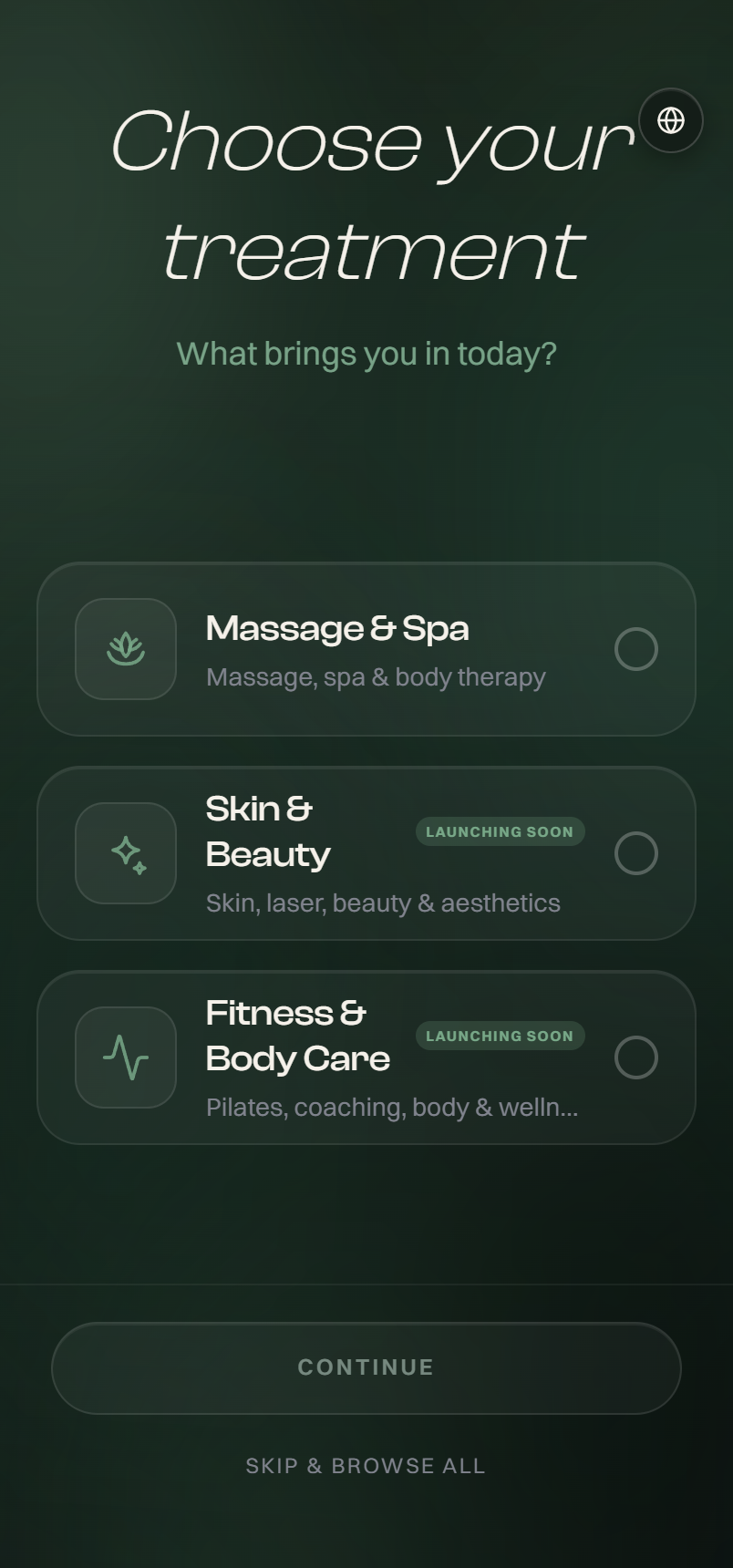GOZEN app — massage, skin & beauty, fitness