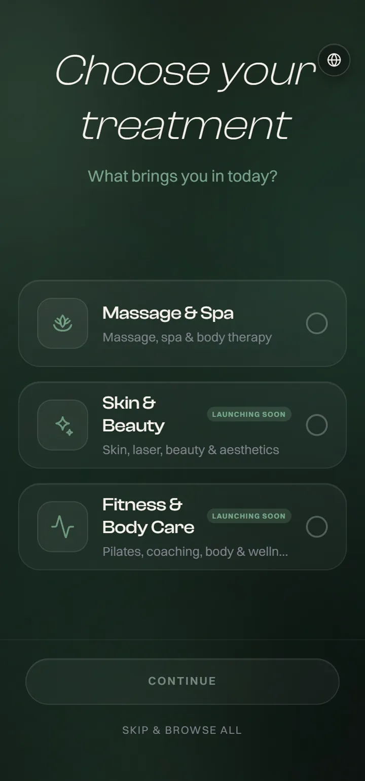 GOZEN app — massage, skin & beauty, fitness