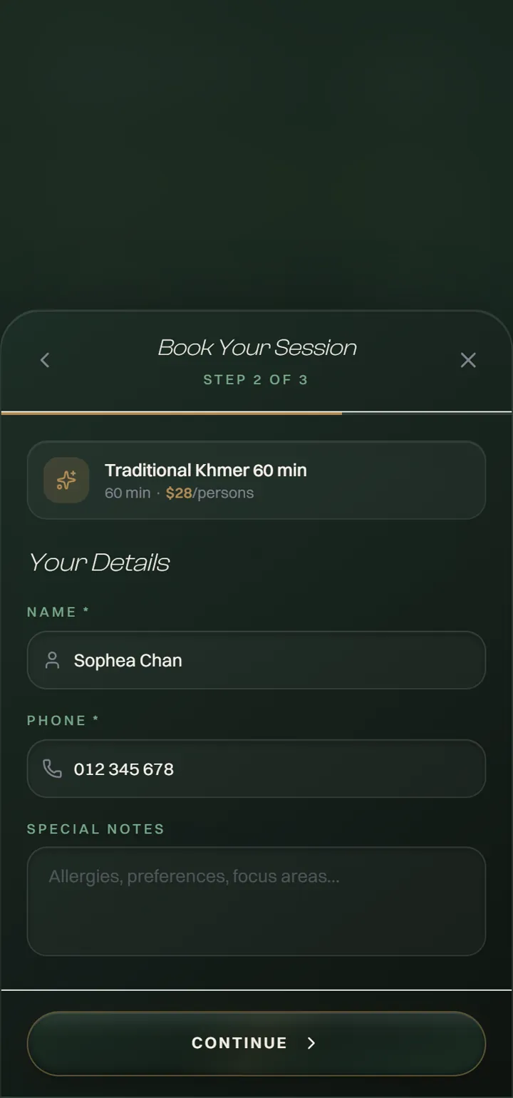 GOZEN — enter your name and phone number